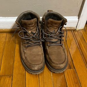 Eddie Bauer Severson Moc-Toe Lace-Up Leather Boot.